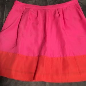 Pink & Orange J Crew skirt